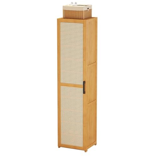 Slim Bamboo Shoe Cabinet