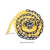 25 m Yellow and Black Plastic Chain, 6 mm, Safety Barrier Chain view 2