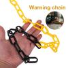 25 m Yellow and Black Plastic Chain, 6 mm, Safety Barrier Chain view 3
