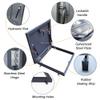 Galvanized Steel Roof Hatch with Gas Springs and Latch Lock view 2