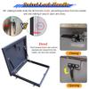 Galvanized Steel Roof Hatch with Gas Springs and Latch Lock view 3