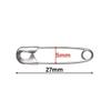 Safety Pins - 19 mm to 85 mm - Silver - Nickel-Free view 2