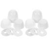 2 White Plastic Toilet Screw Caps, Replacement for Bolts view 1