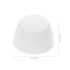 2 White Plastic Toilet Screw Caps, Replacement for Bolts view 2