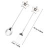 Yardwe Silver Stainless Steel Heart and Star Shaped Cutlery Set view 2