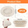 2-Piece Linen Liner for Bread Proofing Baskets view 2