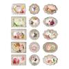 Sonew 45-Piece Retro Lace Stickers for Scrapbooking view 1