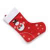 Christmas Stocking with Santa and Snowflakes view 2
