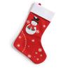 Christmas Stocking with Santa and Snowflakes view 3