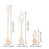 HORIALENCE Maple Wood Clock Repair Kit with Long Clock Hands view 2