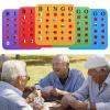 Reusable Bingo Cards Set with 5 Shutter Slides, Fun and Critical-Thinking Game for Teens and Adults, Portable Interactive School Activity view 3