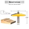 Tungsten Carbide Router Bit for Raised Panels, 1/2-Inch Shank, Table Edge, 1-Piece view 2