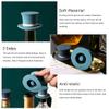 susio­deu Silicone Wine Bottle Stopper, Decorative Hat-Style Champagne Cork, Leakproof Seal, Blue view 3