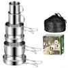 6-Piece Stainless Steel Camping Cookware Set view 1