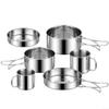 6-Piece Stainless Steel Camping Cookware Set view 4