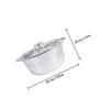 UKCOCO Round Aluminum Foil Disposable Baking Pan with Lid for BBQ and Oven 3000 ml view 2