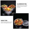 UKCOCO Round Aluminum Foil Disposable Baking Pan with Lid for BBQ and Oven 3000 ml view 4