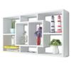 Qnhdfrt White Melamine Wall-Mounted Shelf with 8 Compartments view 3