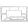 Qnhdfrt White Melamine Wall-Mounted Shelf with 8 Compartments view 4