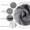 LIHUANE Waterproof Shower Curtain, 150 x 310 cm, Gray view 3