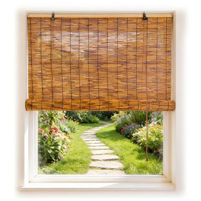 Bamboo Roller Shades for Terrace