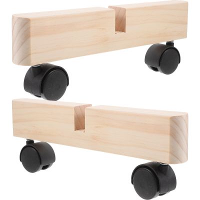 Operitacx 2-Piece Room Divider Supports with Casters
