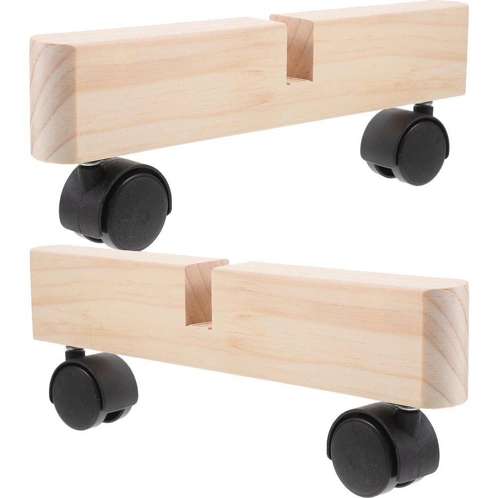 Operitacx 2-Piece Room Divider Supports with Casters