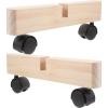 Operitacx 2-Piece Room Divider Supports with Casters view 1