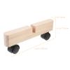 Operitacx 2-Piece Room Divider Supports with Casters view 2
