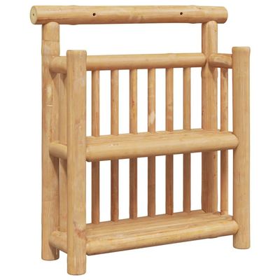 Qnhdfrt Bamboo Wall Shelf, 40 x 13 x 44 cm