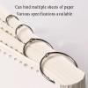 19 mm Metal Loose-Leaf Bookbinding Rings, 10-Pack view 4