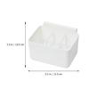AMUSLESUR Plastic Storage Box for Refrigerator Side Transparent Organizer with Practical Hanging System view 2