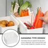 AMUSLESUR Plastic Storage Box for Refrigerator Side Transparent Organizer with Practical Hanging System view 3