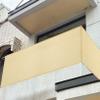 CHENMIAO Balcony Privacy Screen 220 x 550 cm, 95% Opaque, UV-Resistant, Cream view 4