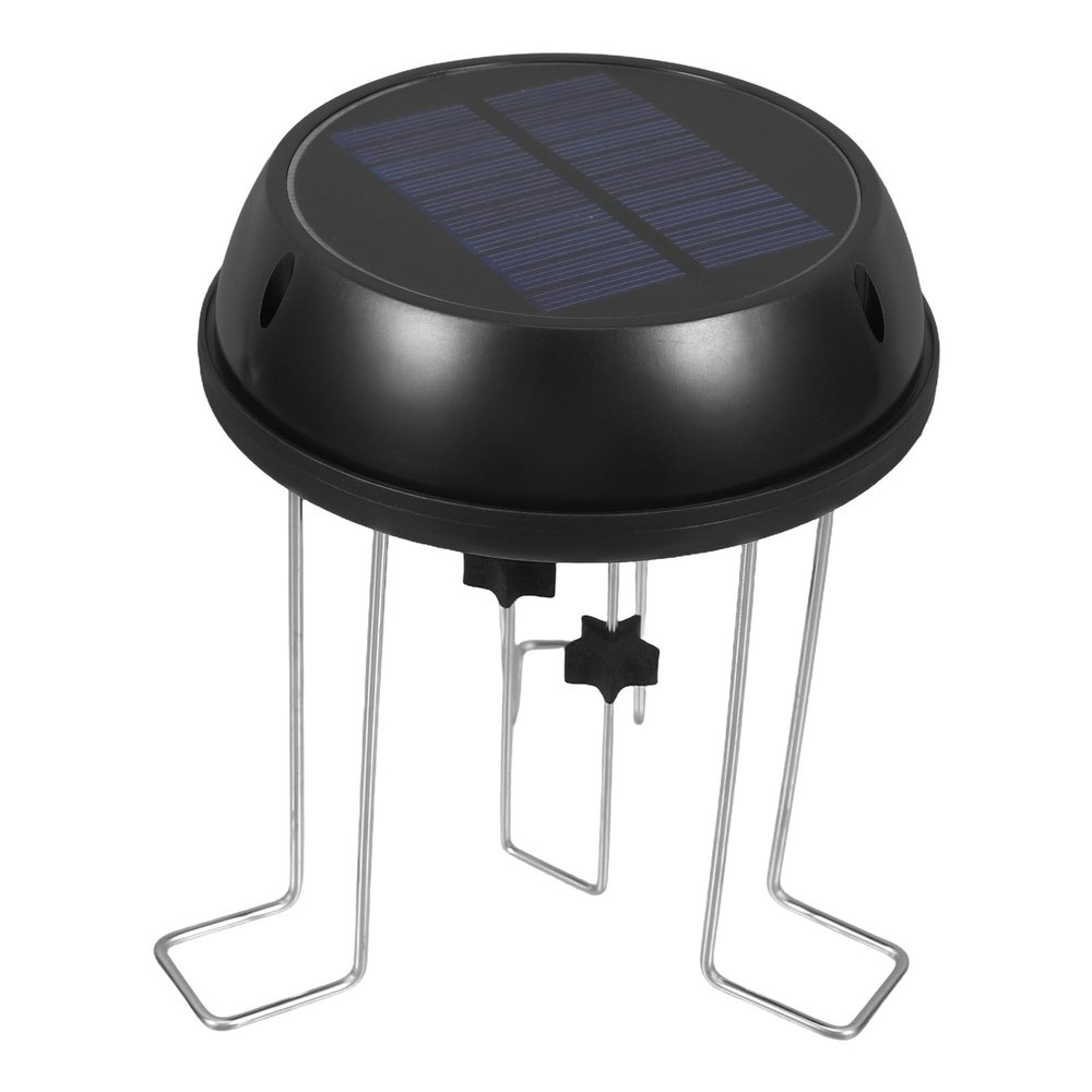 TINEASUR Solar-Powered Birdbath Water Agitator with Black ABS Holder