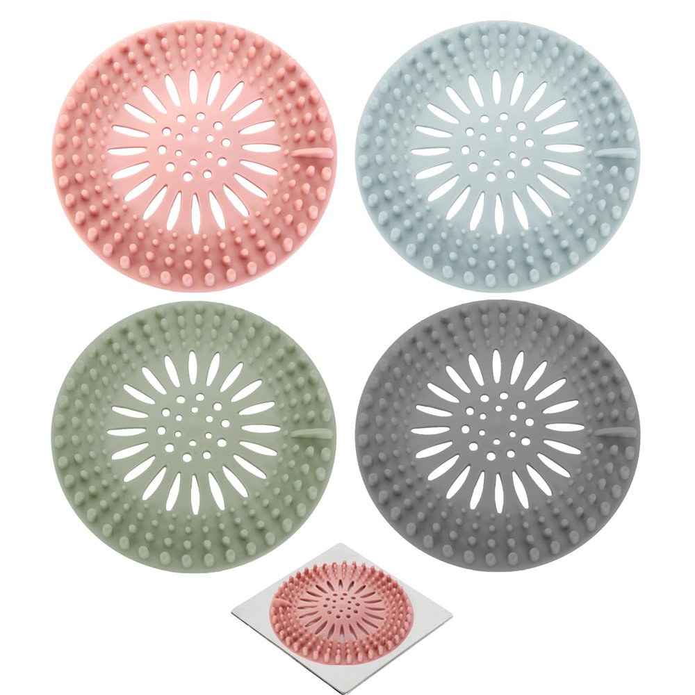 4-Pack Silicone Drain Strainer