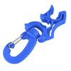 MAMJENNI Double BCD Hose Holder Clip, Regulator Holder Buckle, Diving and Snorkeling Hook (Blue) view 2