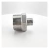 BYLSAGWHT 1/8, 1/4, 3/8, 3/4, 1, 1-1/4, 2 BSP Male Thread 304 Stainless Steel Pipe Fitting Reducer Hex Nipple Connector, DN8–DN50 (DN50 × DN20), Brass Hose view 2
