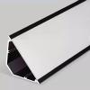 Generic V-Shaped LED Light Strip Diffuser, Indirect Aluminum Lighting Profile, Black, 150 cm / 4.9 ft view 2
