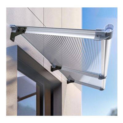 YPIOUREN Door Canopy, Exterior Door Awning with UV Protection, Large Washbasin Design, 100 × 360 cm