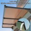 YPIOUREN Door Canopy, Exterior Door Awning with UV Protection, Large Washbasin Design, 100 × 360 cm view 3