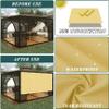 Waterproof Shade Sail 180 x 295 cm, Water- and Wind-Resistant, 98% UV Protection, Sand Yellow view 2