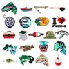 Cedelichy 21-Piece Croc Charms Set - Fishing Theme view 1