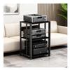 Adjustable 3-Tier AV Stand, Black, 50 x 40 x 69 cm view 1