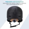 Adjustable Ski Helmet with Ear Pads and Ventilation for Adults (Men and Women), L view 2