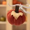 Knitted Pumpkin for Fall Decor view 4