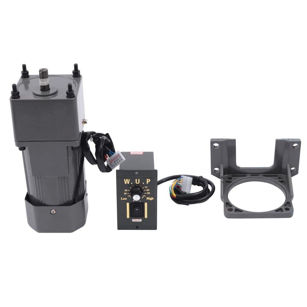 220V 90W AC Gear Motor with Speed Controller and Mounting Bracket, 20K