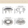 GORGECRAFT 1 Box 40 Sets 12mm Pearl Snap Buttons Black/White view 2