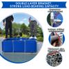 IEOWY Temporary Fish Pond Aquarium with Drain Valve, Assembled Canvas Pond for Turtle Breeding view 4