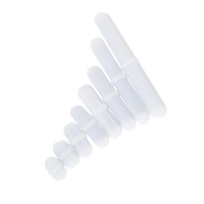 ELEOUTI PTFE Magnetic Stir Bars, Type B, 8-Piece Set, Acid and Alkali Resistant, Cylindrical Design